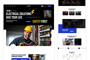 Electrician & Electrical Figma, an UI Kit Template by ArtGalaxy (Thumbnail 3 of 4)