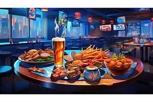 menu bar food background ai, a Food & Drink Photo by pikepicture