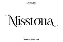 Misstona - Modern Display Font