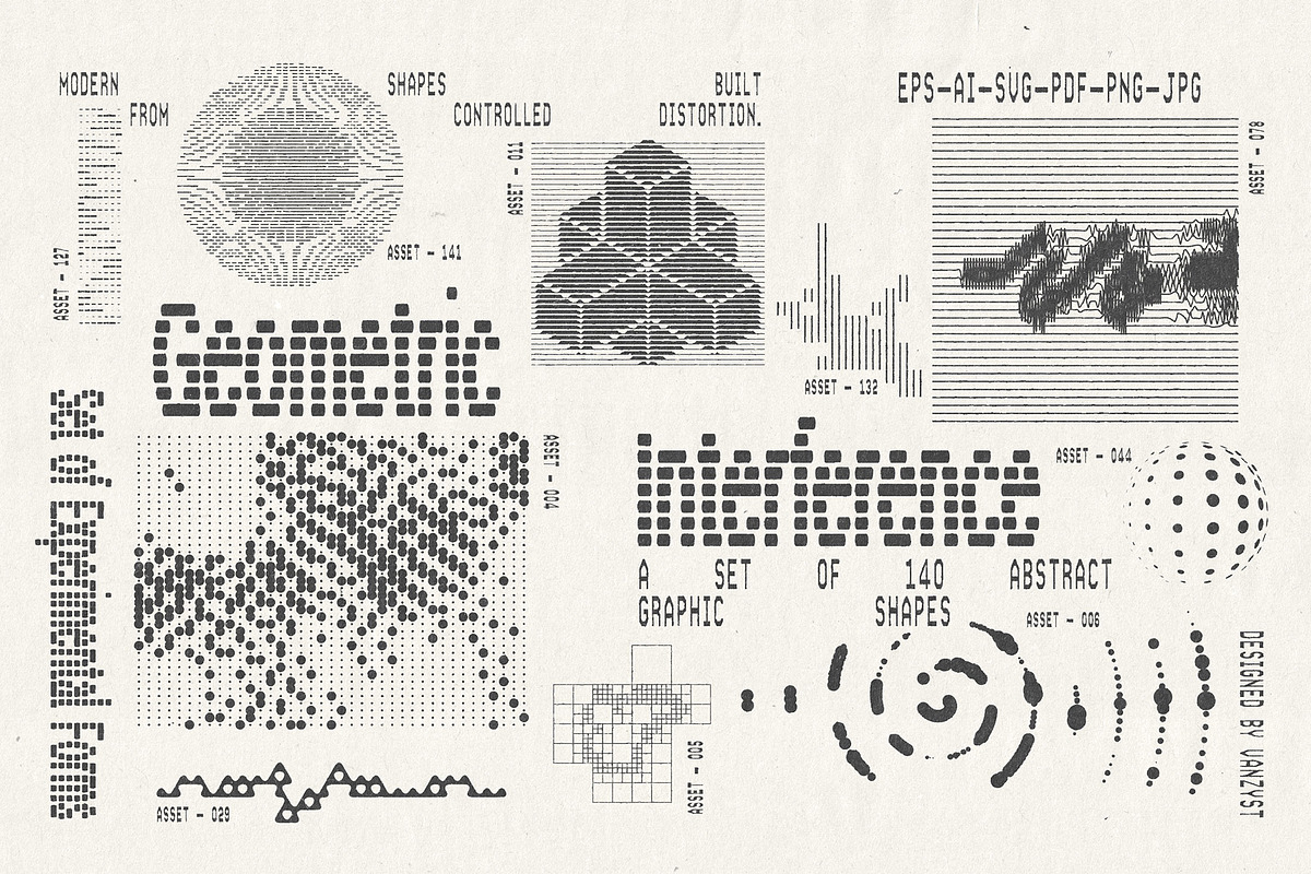 Geometric Interference Collection, an Object Graphic by Vanzyst (Photo 1 of 12)