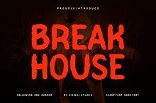 Break House - Horror Font
