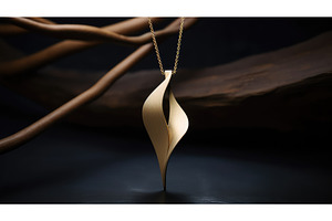 unique brushed gold metal ai, a Beauty & Fashion Photo by pikepicture