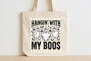 Stripes Funny Hanging Ghosts PNG, a Seasonal Illustration by Libby Wishes (Thumbnail 4 of 4)
