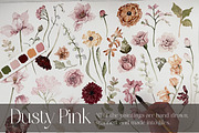 Watercolor Flowers - Dusty PINK, a Decorative Illustration by Beigetime (Thumbnail 10 of 10)