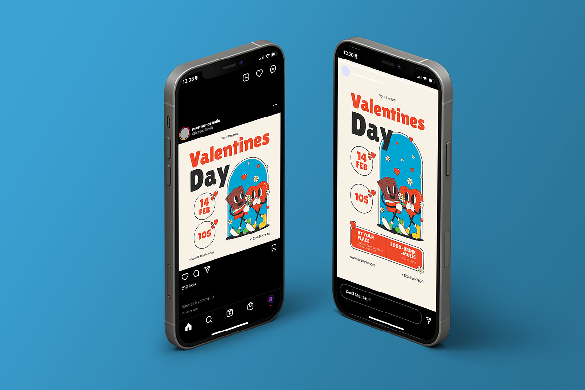 Valentines Day Flyer Groovy, a Flyer Template by Neermana (Photo 4 of 4)