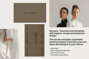 Revoure - B.Card Template/Mockups