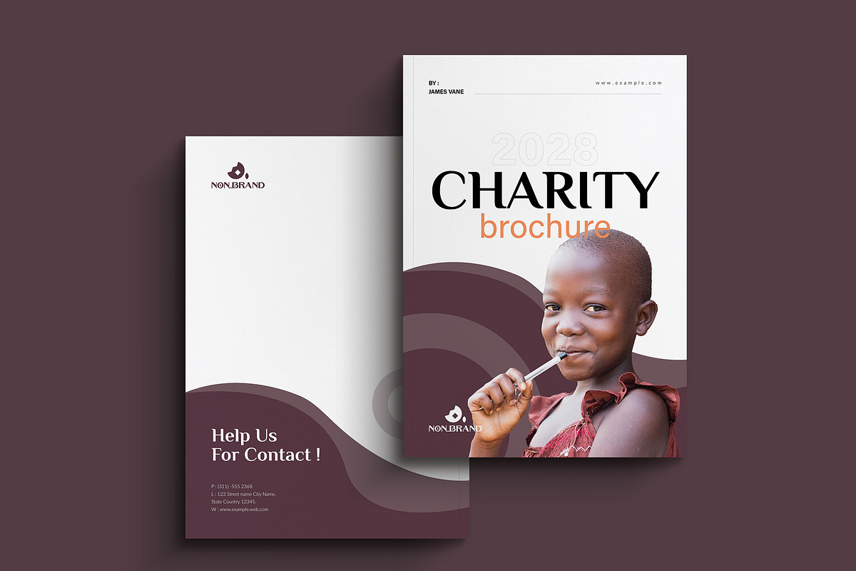 Nonprofit Charity Brochure Template, a Brochure Template by NorthPeak (Photo 8 of 9)