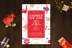 Chinese New Years Party Flyer 2023