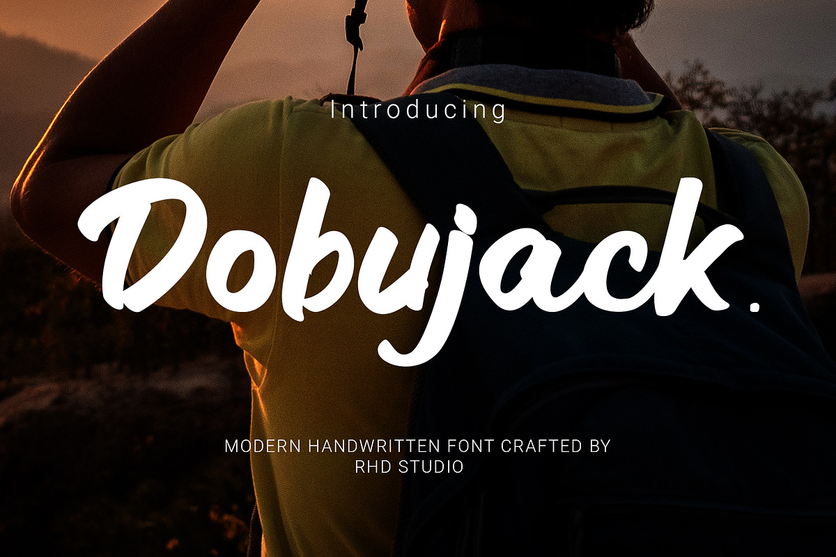 Dobujack Modern Script Font, a Script Font by RHD Creative Studio (Photo 1 of 11)