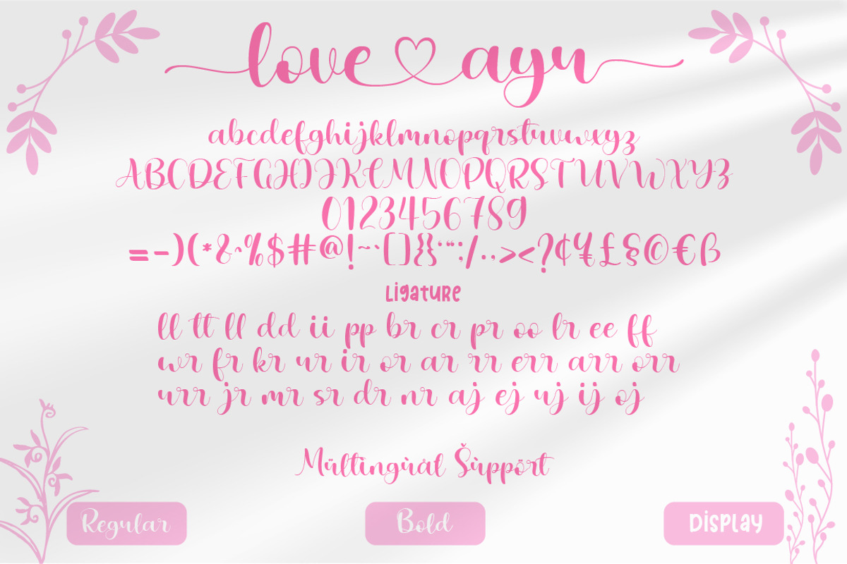 Love Ayu - Wedding Fonts Script Love, a Script Font by MC Creative (Photo 7 of 11)
