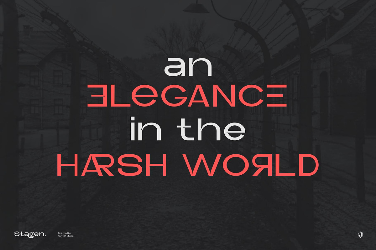 Stagen | Modern Display Sans Serif, a Sans Serif Font by Aluyeah Studio (Photo 12 of 15)