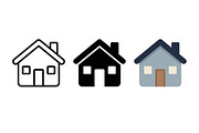 Stylized House Vector Icon Graphic, a Solid Icon by Artonix (Thumbnail 2 of 2)