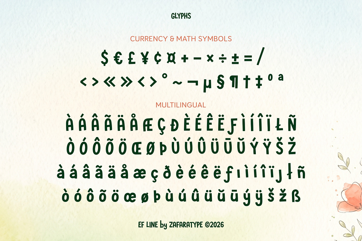 EF Calippo, a Sans Serif Font by Zafara Studios (Photo 4 of 6)