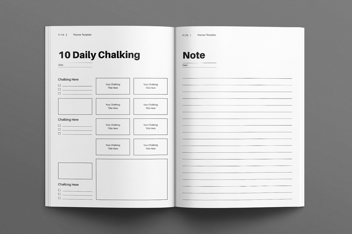 Planner Template, a Brochure Template by E-Type (Photo 6 of 7)