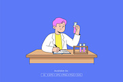 Laboratory Science Experiment, a Person Illustration by Partikusi Design (Thumbnail 2 of 3)