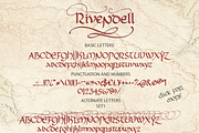 Rivendell. The full of magic font., a Blackletter Font by Red Ink (Thumbnail 14 of 15)