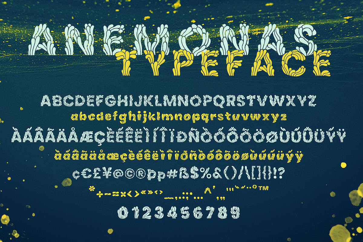 Anemonas Typeface preview 3