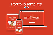 Aarrell Steward - Portfolio Template, an UI Kit Template by Kami Agence (Thumbnail 1 of 5)