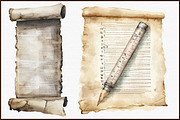 Old Newspaper Clippings Clipart, an Illustration by Sublimation Artist (Thumbnail 3 of 6)