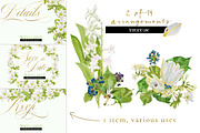 White Bouquets&Wreaths in watercolor, an Illustration by watercolorwild.graphics (Thumbnail 14 of 14)