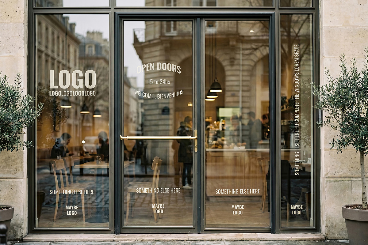 Storefront Window Mockups, an Advertising Mockup by Luuqas Design (Photo 4 of 13)