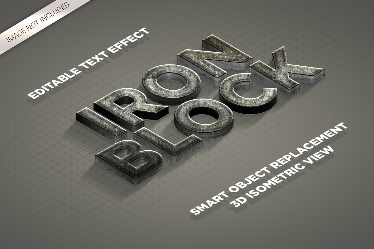 10 3D Isometric Text Effect, a Layer Style Add-On by Anomali Creatype (Photo 1 of 12)