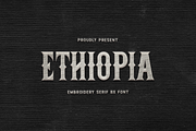 Ethiopia - Embroidery Serif BX Font, a Serif Font by overlaytemplates (Thumbnail 1 of 5)