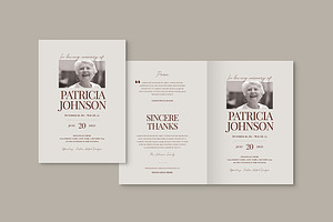 Funeral Program Template