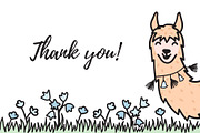 Cute llamas: big clipart&pattern set, an Animal Illustration by Pikovit (Thumbnail 11 of 11)