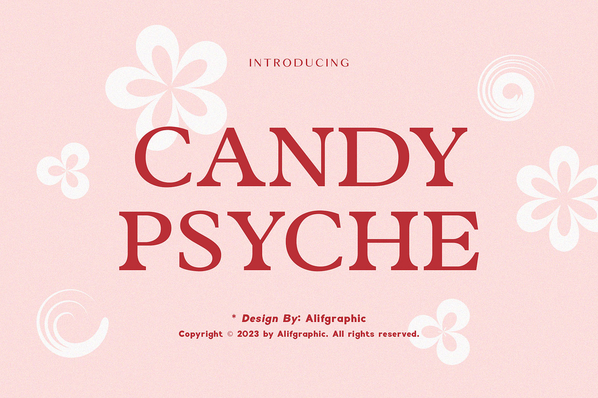 Candy Psyche Serif Font, a Serif Font by Font Kingdom (Photo 1 of 4)