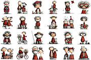 Quirky Life in Retirement Clipart, an Illustration by Sublimation Artist (Thumbnail 2 of 6)