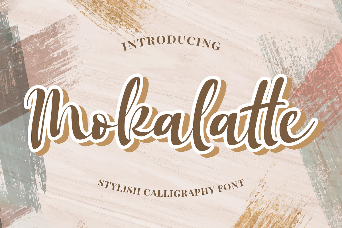 Mokalatte - Stylish Calligraphy, a Script Font by Almarkhatype (Photo 1 of 10)