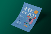 Blue Creative 4th of July Flyer, a Flyer Template by Neermana (Thumbnail 2 of 4)