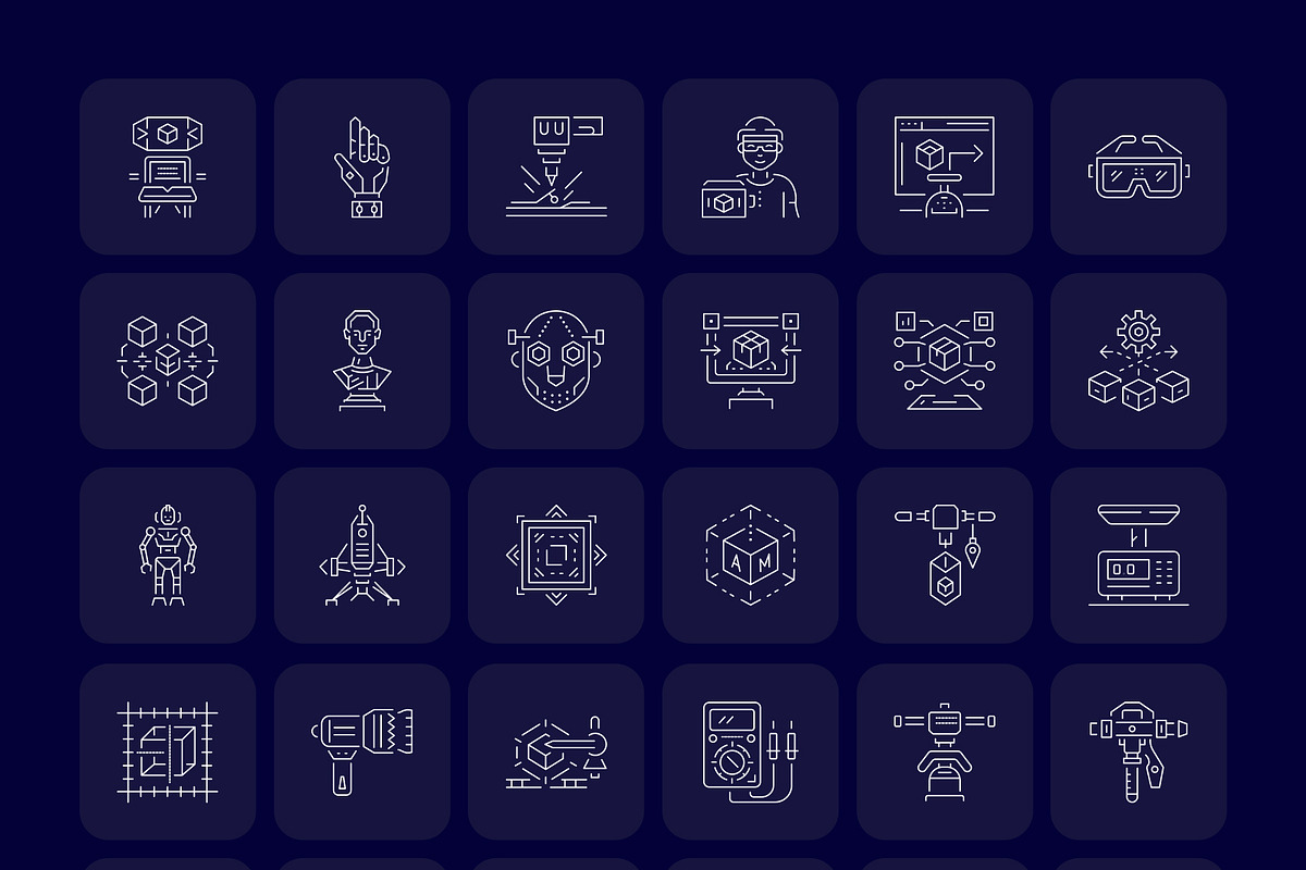 1700 Technology and Futuristic Icon, an Outline Icon by Prosymbols (Photo 21 of 30)