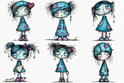 Whimsical Voodoo Doll Clipart Bundle, an Illustration by Canvas Craft (Thumbnail 3 of 7)
