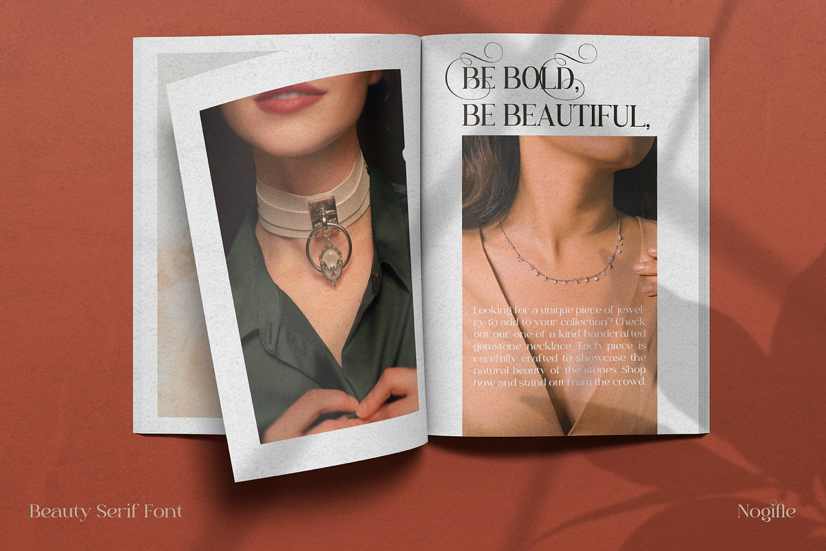 Nogifle Beauty Serif Font, a Serif Font by AuthenType (Photo 11 of 14)