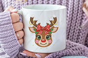Christmas Reindeer Plaid Deer PNG, an Illustration by CraftArtStudio (Thumbnail 3 of 4)