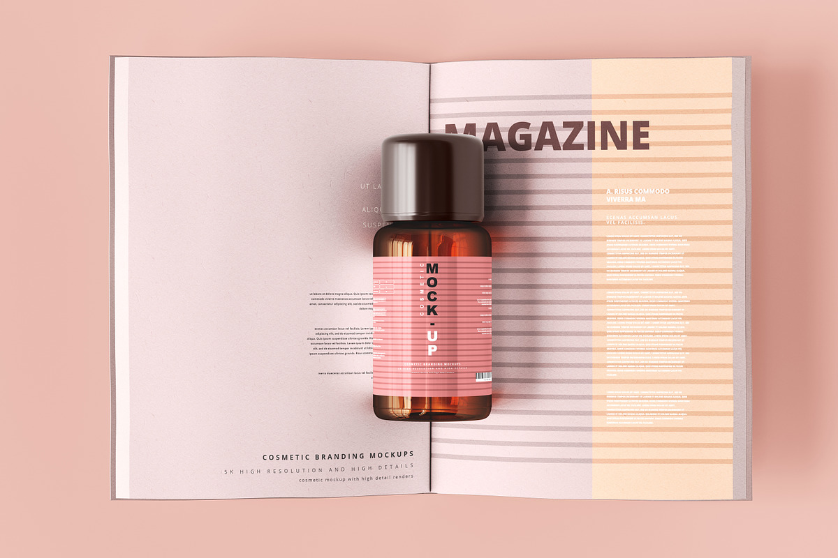250+ Cosmetic Branding Mockup Bundle, a Cups & Container Mockup by pmvch (Photo 165 of 273)