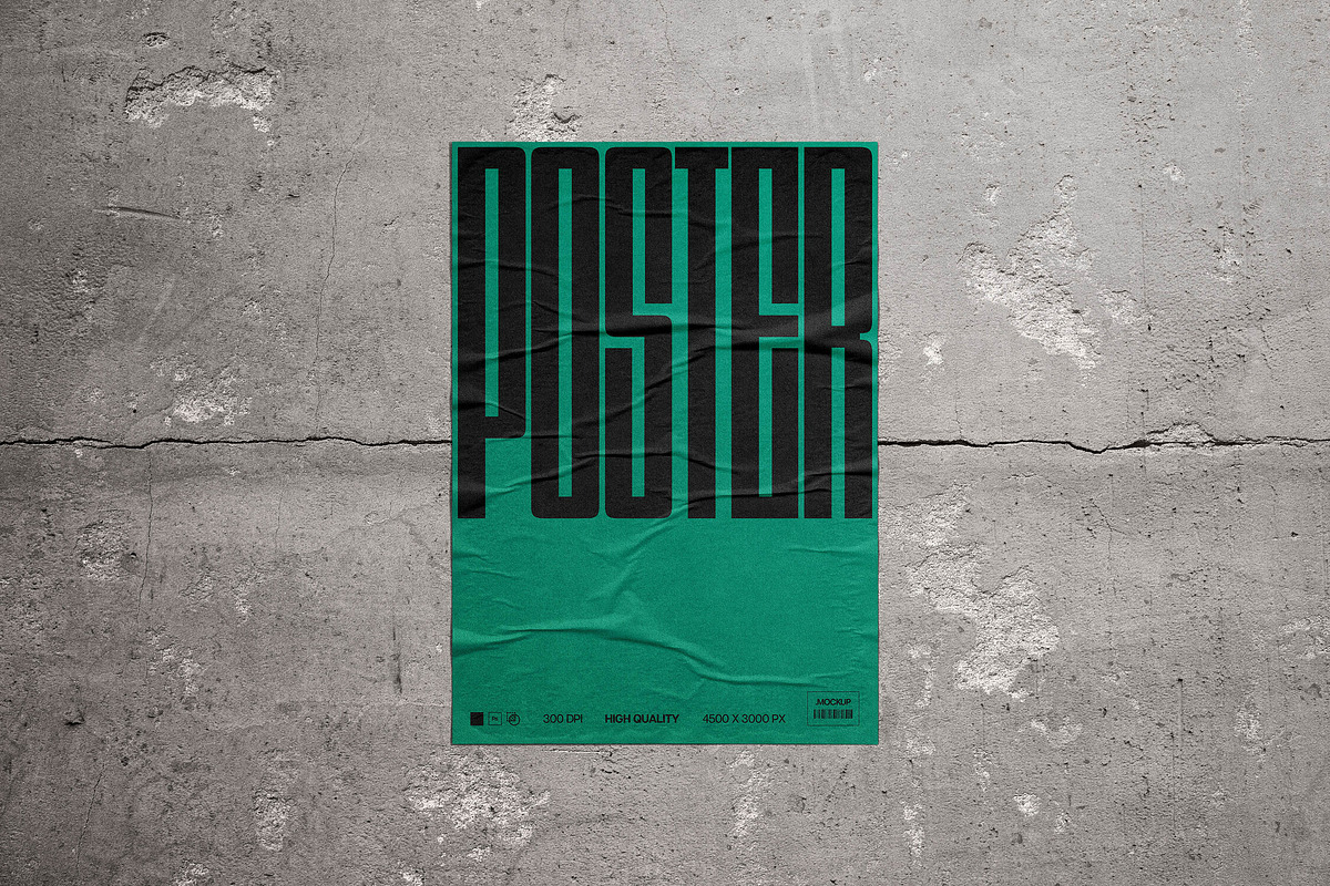 Outdoor Paper Poster Mockup, an Advertising Mockup by Design Squad (Photo 1 of 2)