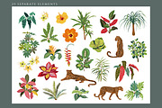 Tropical Plants & Animals, a Pattern Graphic by Molly art (Thumbnail 2 of 14)
