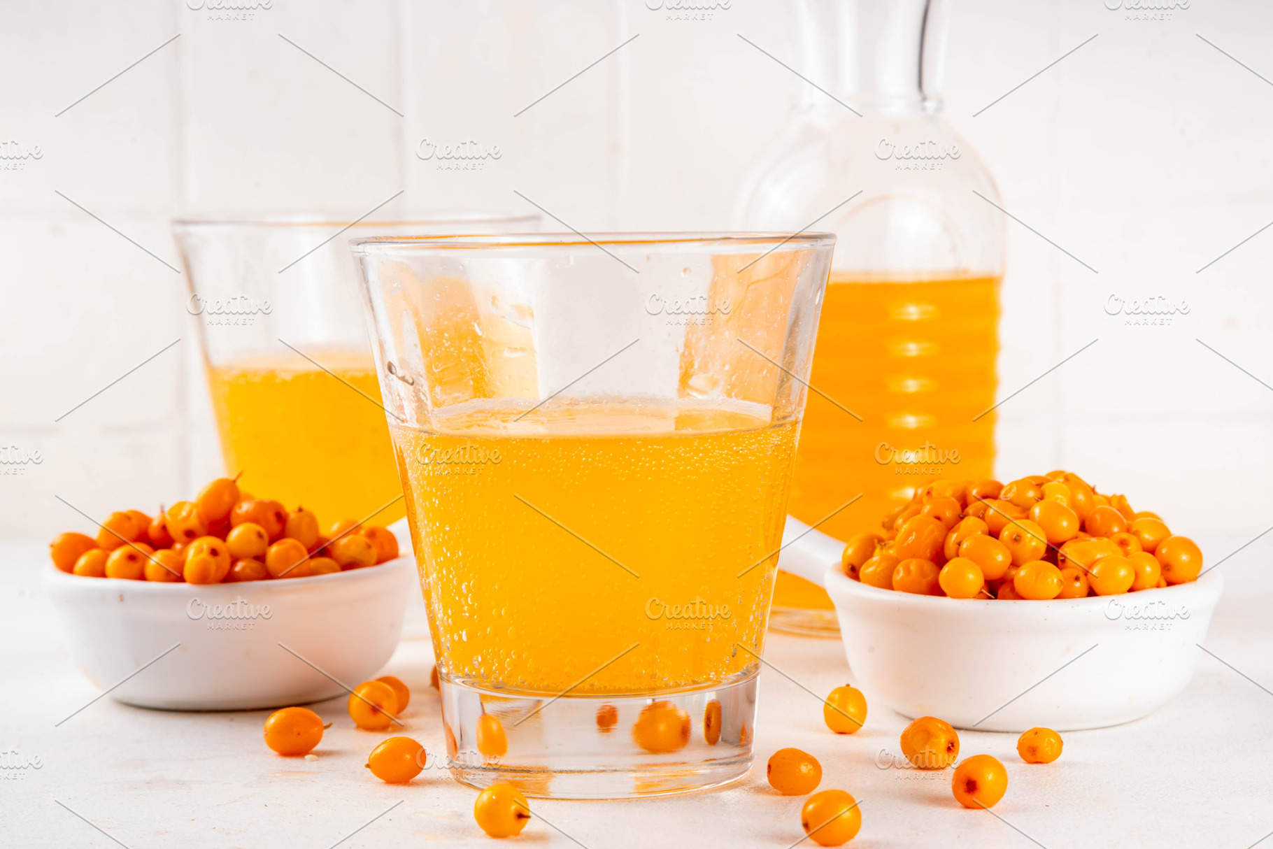 Sea buckthorn (hippophae) juice, a Food & Drink Photo by Rimma