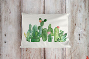 Cacti watercolor, cactus watercolor, an Illustration by SandraGraphicDesign (Thumbnail 6 of 6)