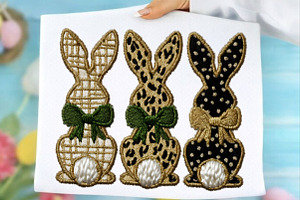 Leopard Easter Bunny Png Faux Yarn, an Illustration by SinaCreation