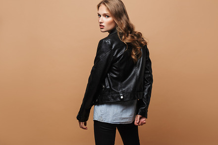 Young beautiful woman with wavy hair containing pretty, pensive, and person
