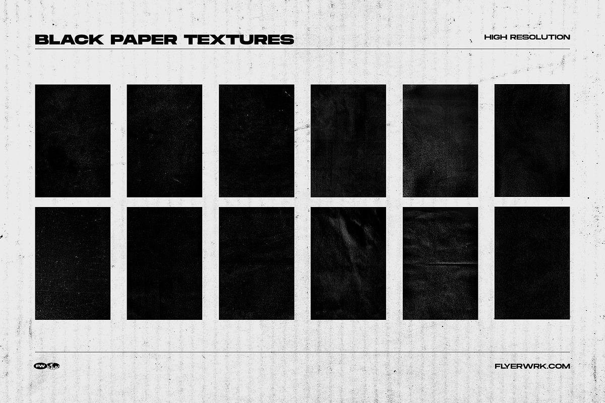 Schwrz - 100 Dirty Paper Textures, a Texture Graphic by FLYERWRK (Photo 15 of 16)