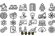 Industrial Technology Icon Set, an Illustration by designvectx (Thumbnail 3 of 3)