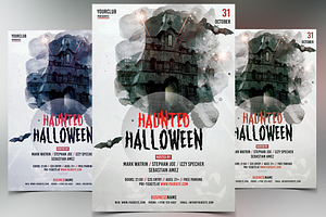 Haunted Halloween - PSD Flyer, a Flyer Template by PixelsDesign