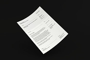 Minimal CV, letterhead & card bundle, a Resume Template by Srg® (Thumbnail 12 of 14)