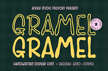 Gramel - Handwritten Display Font