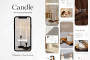 100 Candle Social Media Stories, a Social Media Template by PatternLab. (Thumbnail 1 of 9)